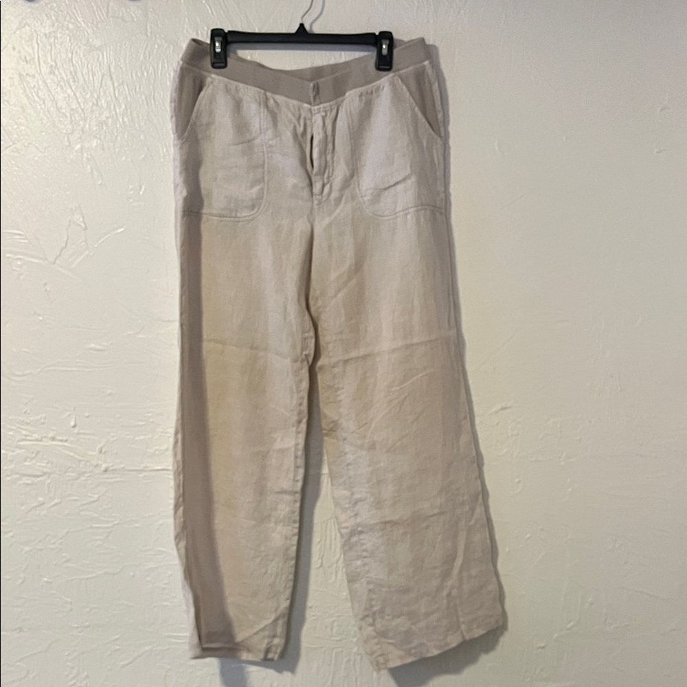 XCVI Beige Wide Leg Pants